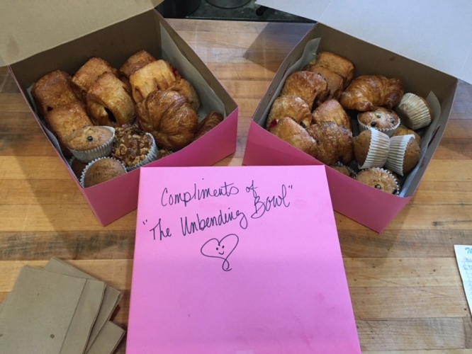 Food prepared by Mission Coffee Toasting Company in San Francisco, CA on May 6th.